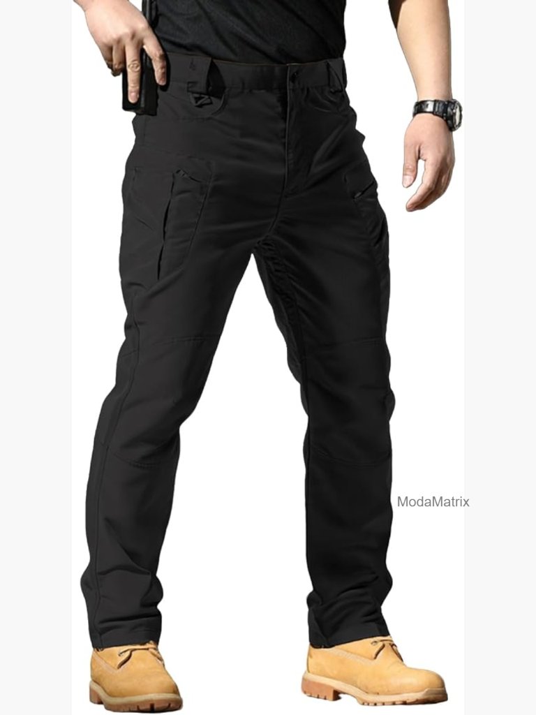 Men's Stretch Tactical Cargo Pants Water Resistant Multi Pocket Hiking Work